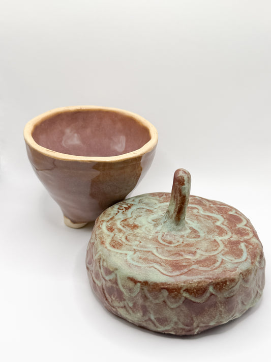 ⊹₊⟡⋆ acorn shaped ~ jar/ trinket dish / jewelry dish / stash jar / salt well ! ⊹₊⟡⋆