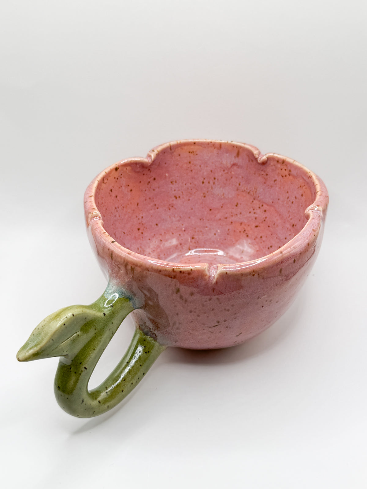 ⊹₊⟡⋆ rosey ~ ceramic flower shaped coffee mug/tea cup ~ ⊹₊⟡⋆