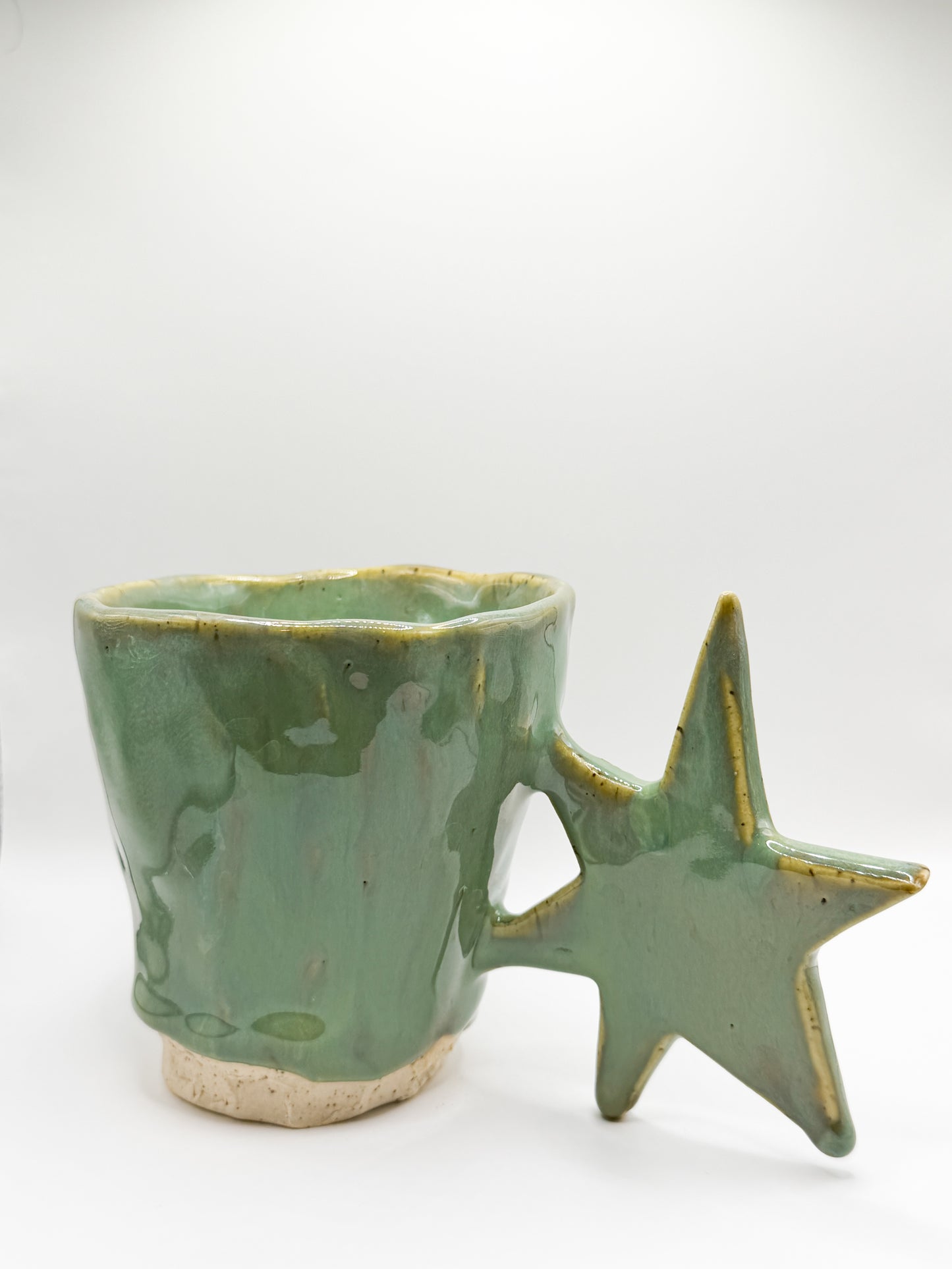 ⊹₊⟡⋆ flat star handle mug ⊹₊⟡⋆