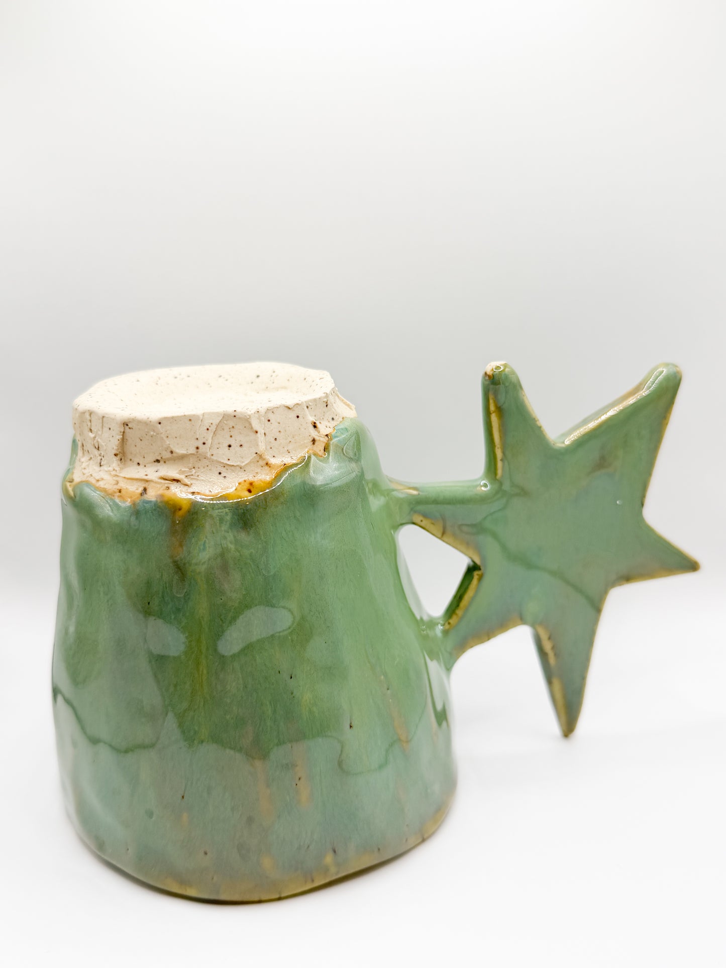 ⊹₊⟡⋆ flat star handle mug ⊹₊⟡⋆