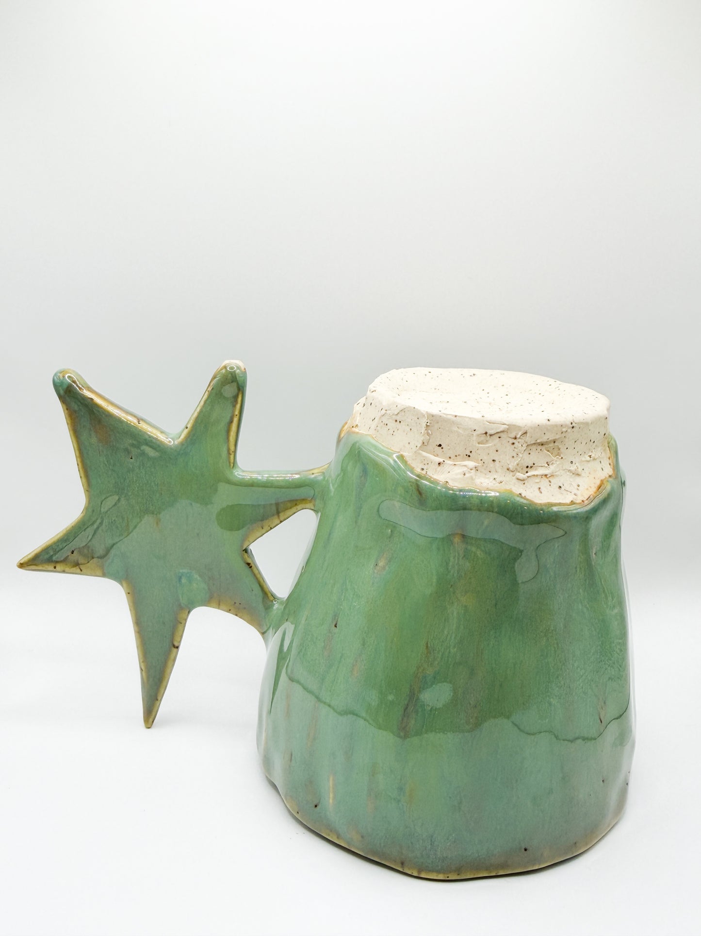 ⊹₊⟡⋆ flat star handle mug ⊹₊⟡⋆