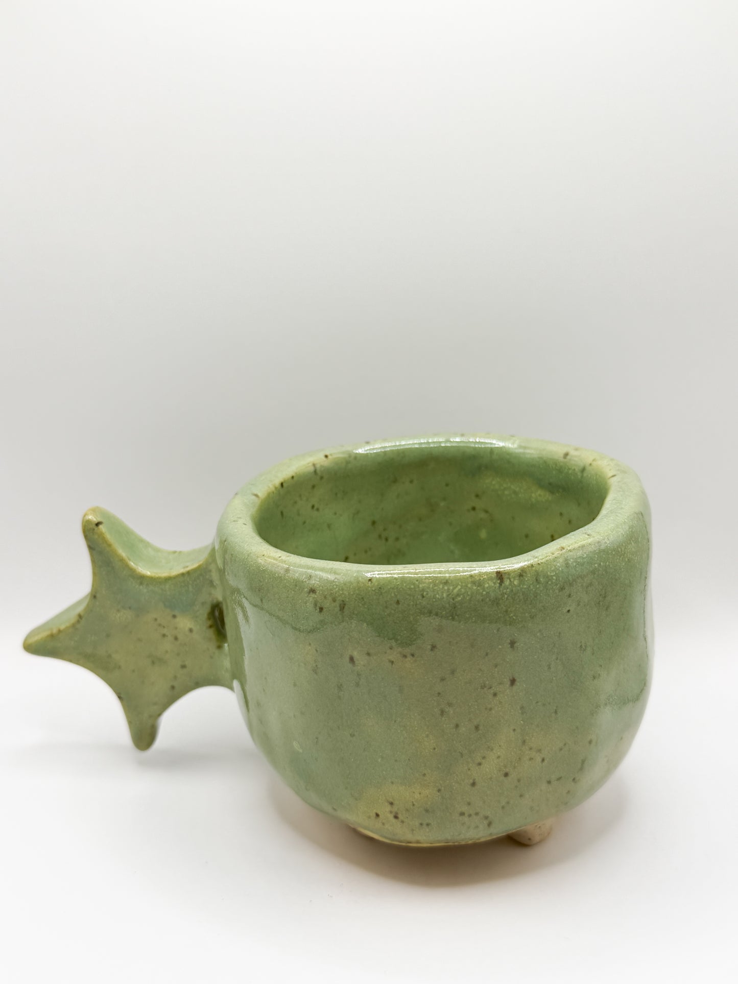 ⊹₊⟡⋆ ceramic star mug with feet ⊹₊⟡⋆