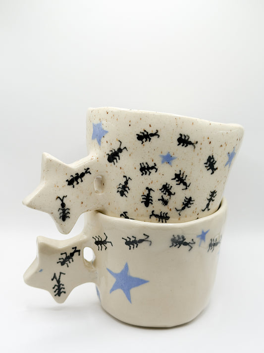 ⊹₊⟡⋆ star handle bug mugs ! ⊹₊⟡⋆