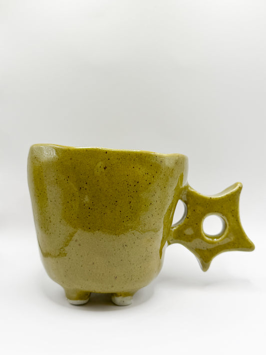 ~ ⊹₊⟡⋆star handle mug ~ with feet ! ⊹₊⟡⋆