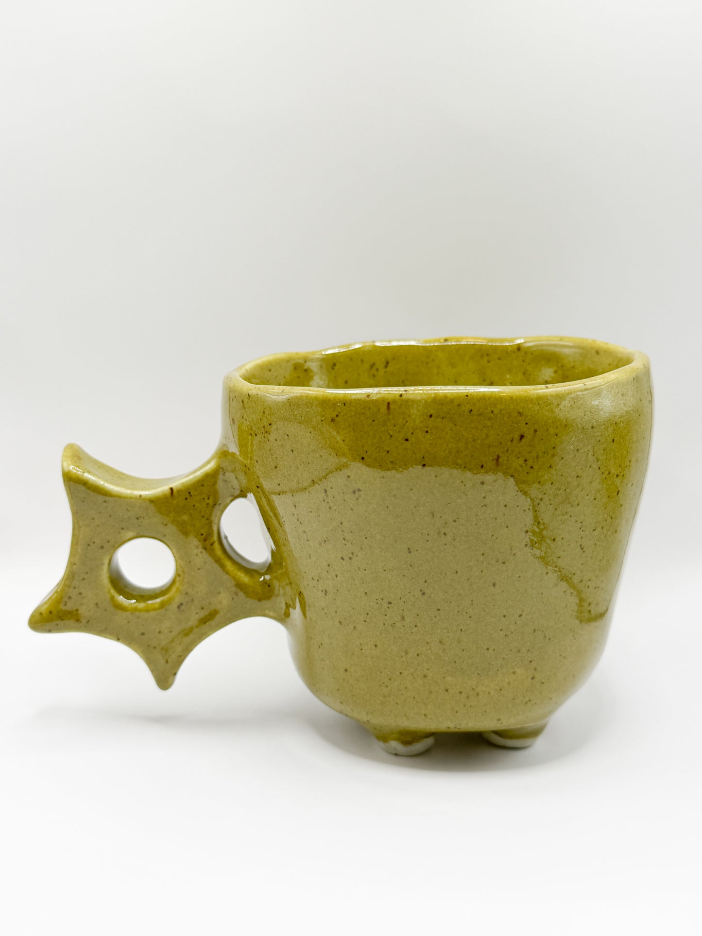 ~ ⊹₊⟡⋆star handle mug ~ with feet ! ⊹₊⟡⋆