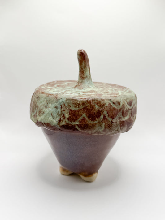 ⊹₊⟡⋆ acorn shaped ~ jar/ trinket dish / jewelry dish / stash jar / salt well ! ⊹₊⟡⋆