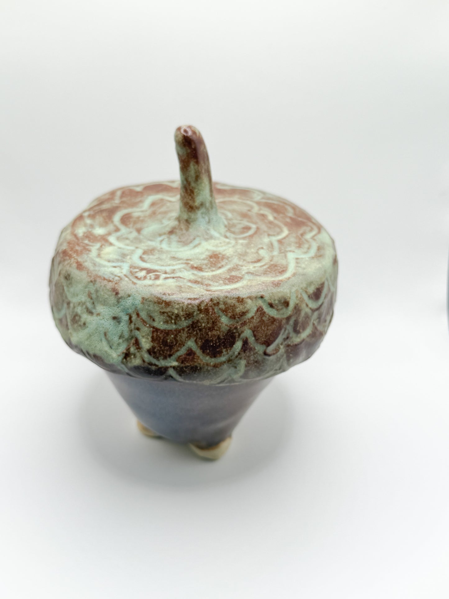 ⊹₊⟡⋆ acorn shaped ~ jar/ trinket dish / jewelry dish / stash jar / salt well ! ⊹₊⟡⋆