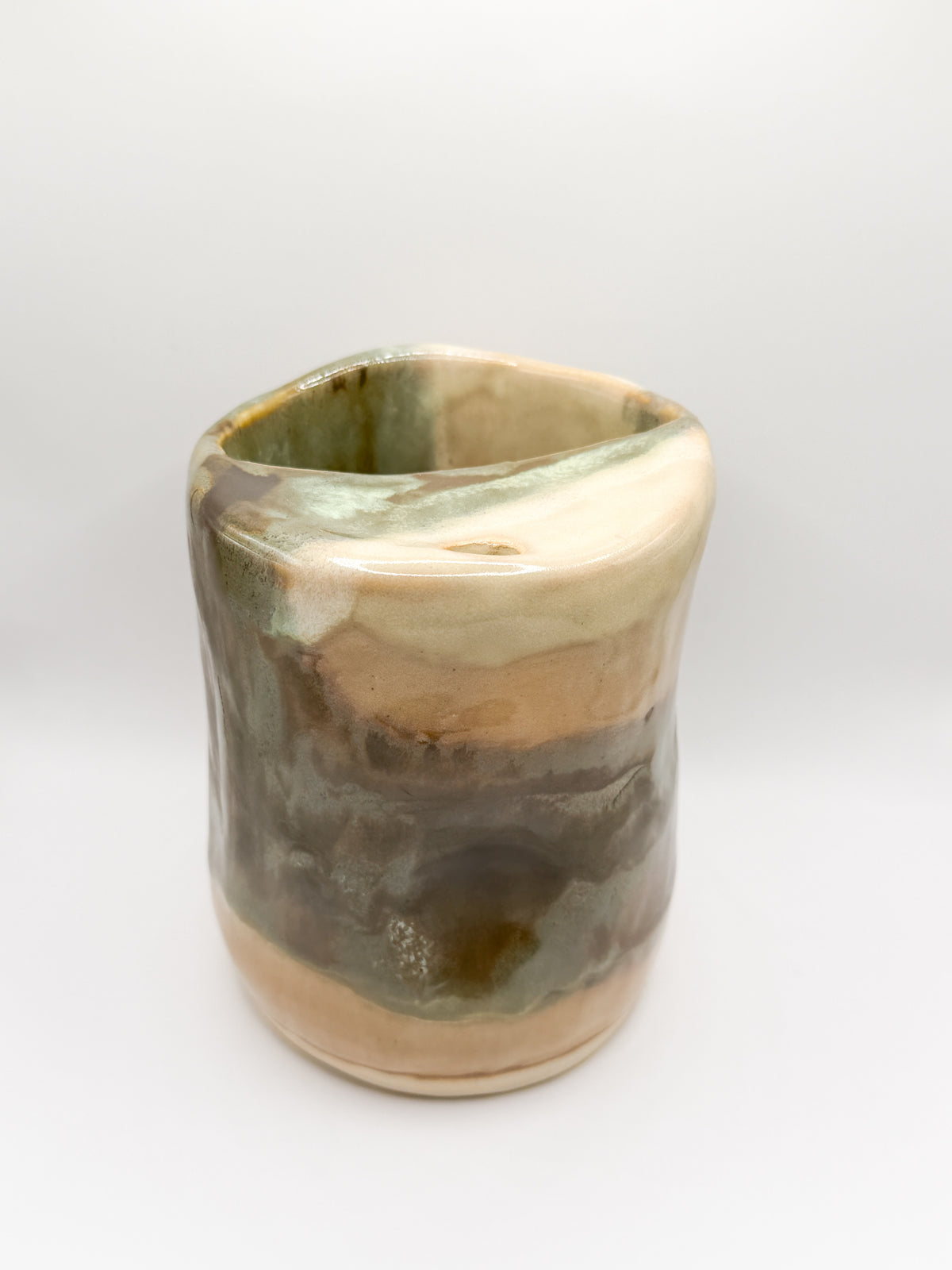 ⊹ ࣪ ˖~⊹ ࣪ ˖earth tone abstract print tumbler ⊹ ࣪ ˖~⊹ ࣪ ˖