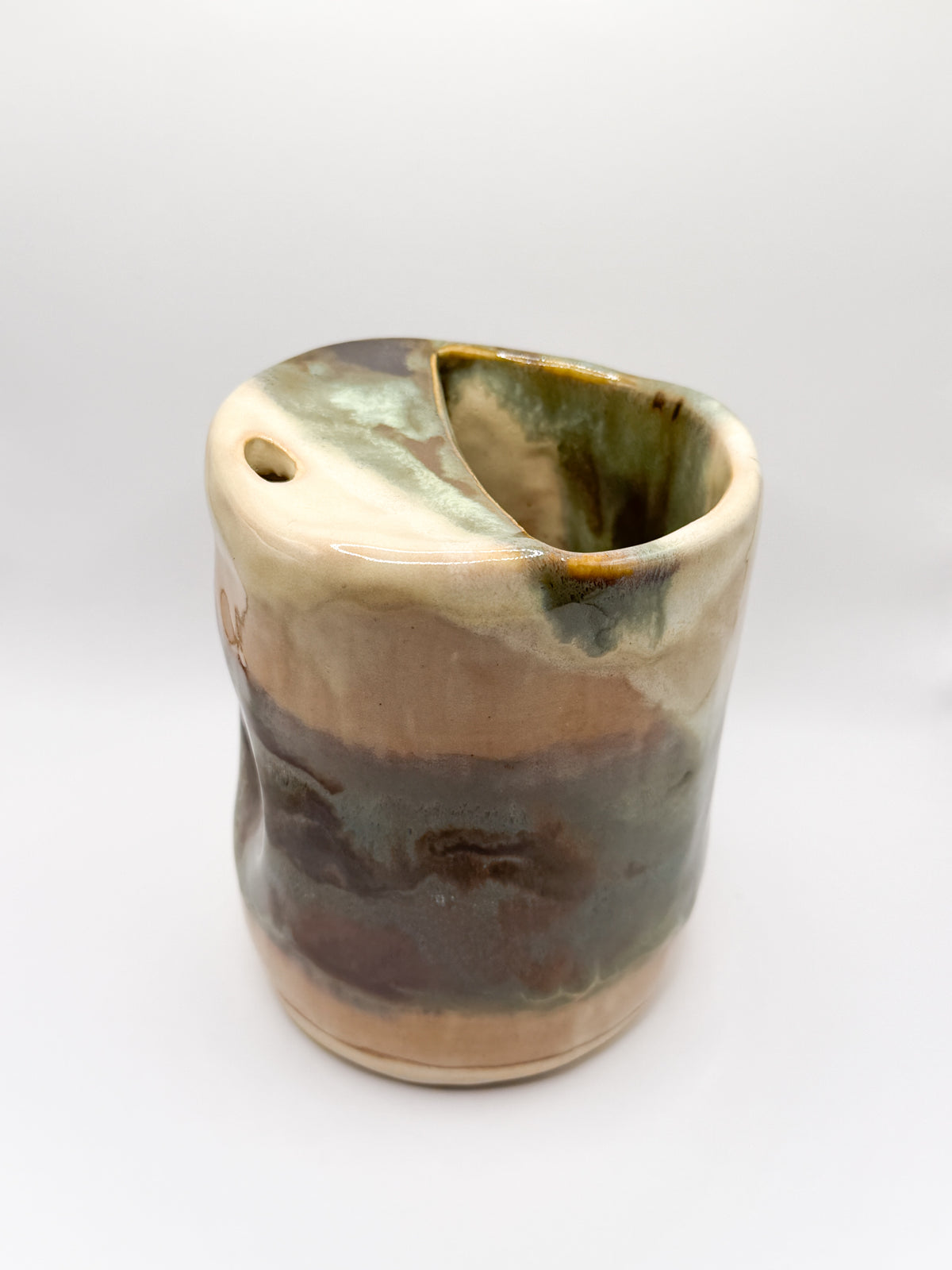 ⊹ ࣪ ˖~⊹ ࣪ ˖earth tone abstract print tumbler ⊹ ࣪ ˖~⊹ ࣪ ˖