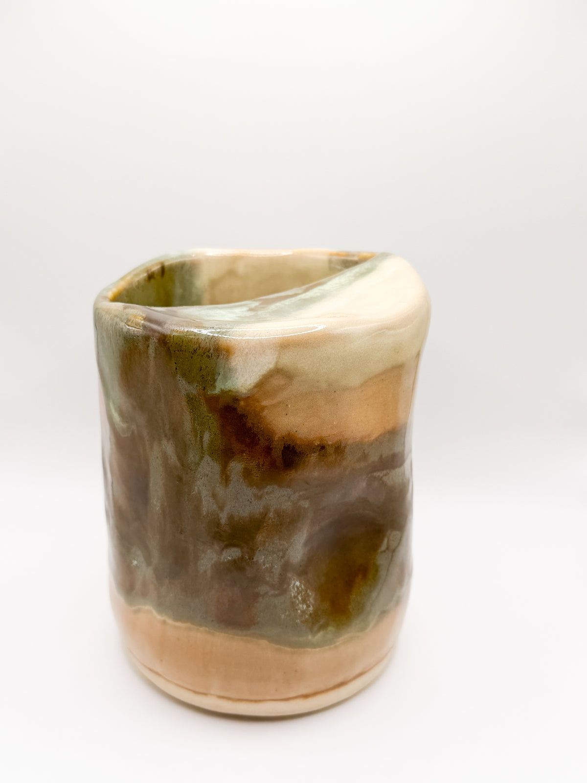 ⊹ ࣪ ˖~⊹ ࣪ ˖earth tone abstract print tumbler ⊹ ࣪ ˖~⊹ ࣪ ˖