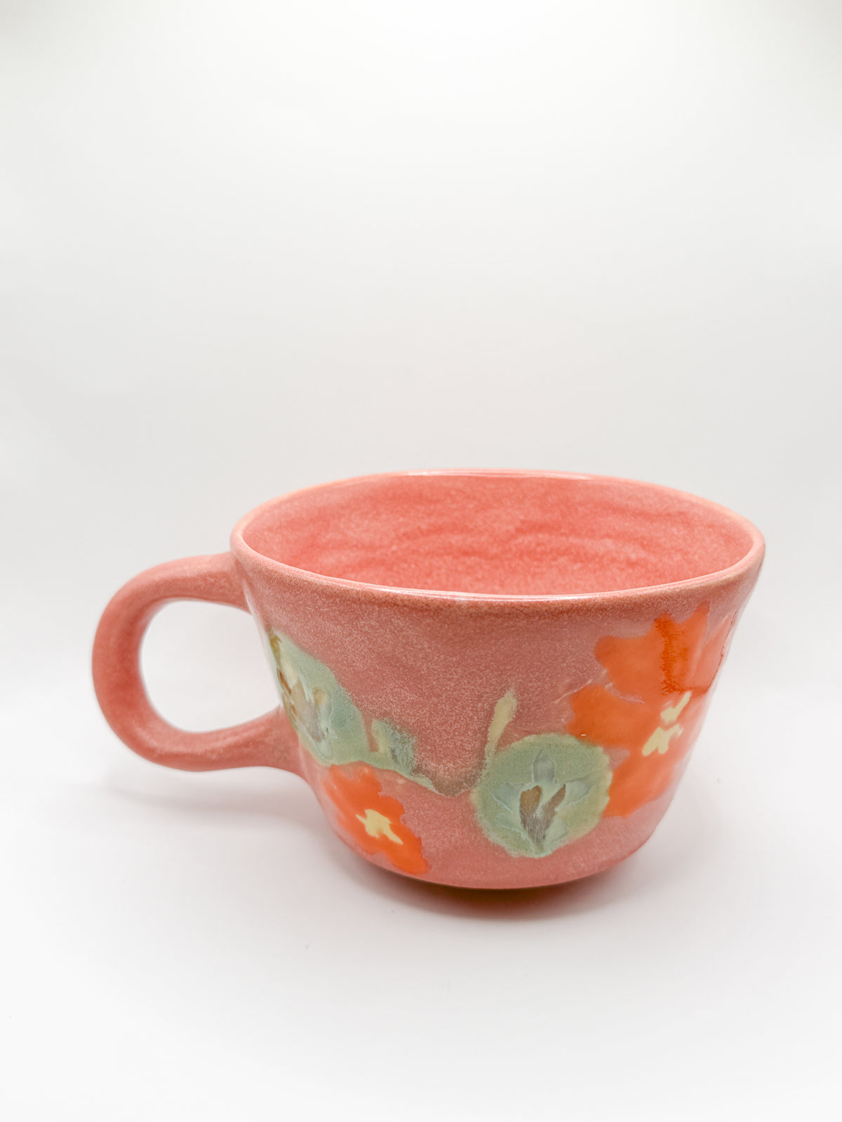 ⊹₊⟡⋆~ nasturtium mug in rose ~⊹₊⟡⋆