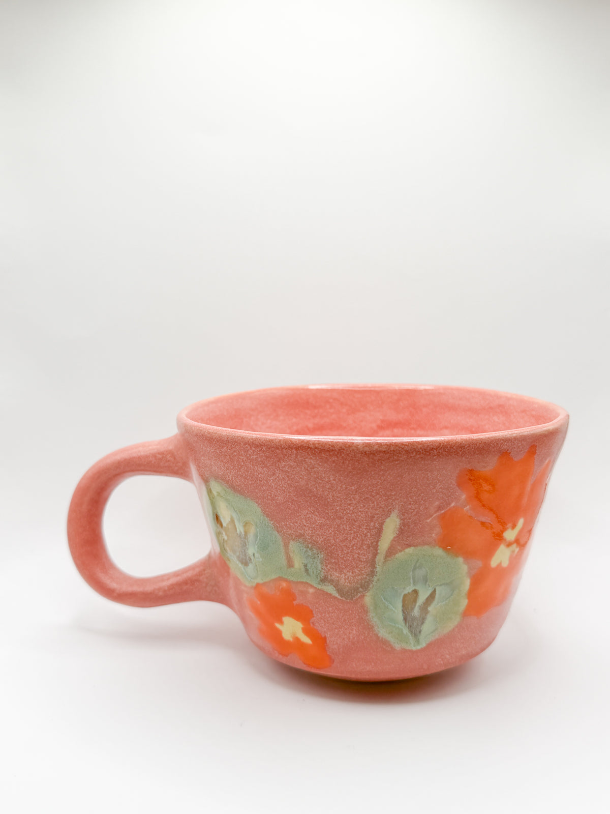 ⊹₊⟡⋆~ nasturtium mug in rose ~⊹₊⟡⋆