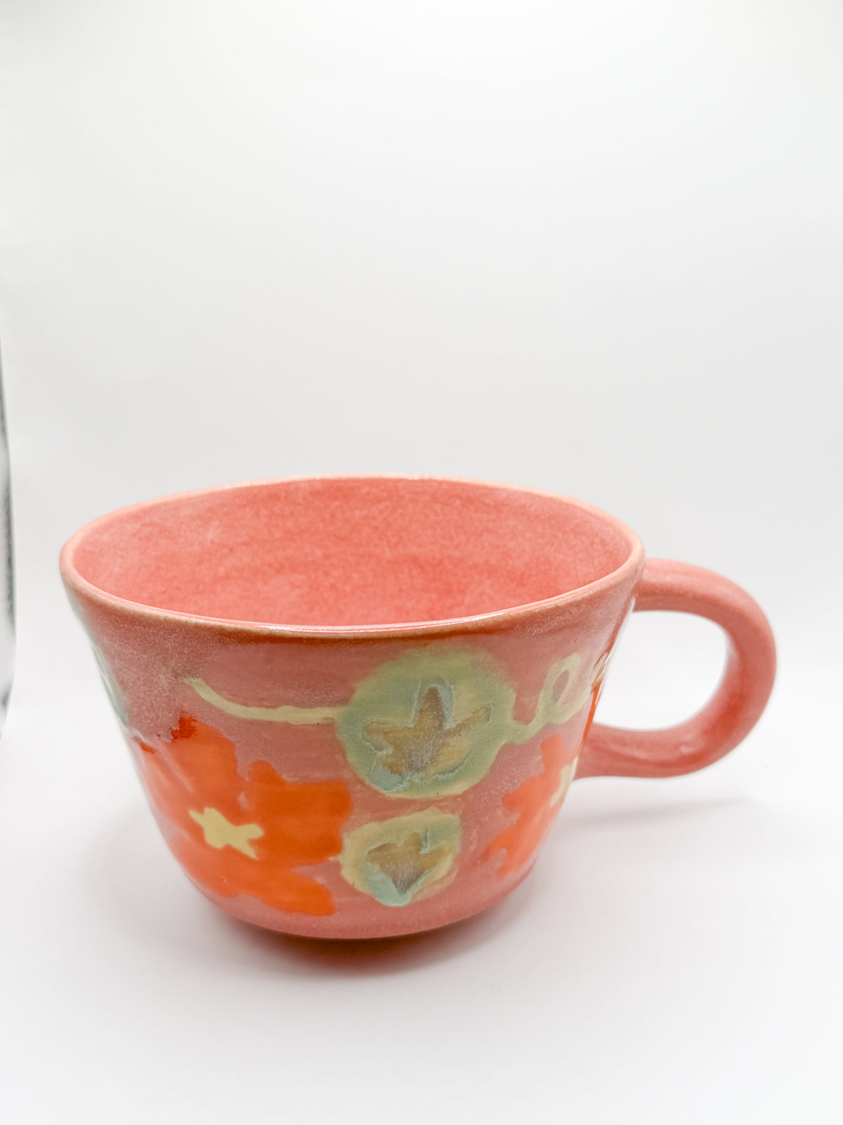 ⊹₊⟡⋆~ nasturtium mug in rose ~⊹₊⟡⋆