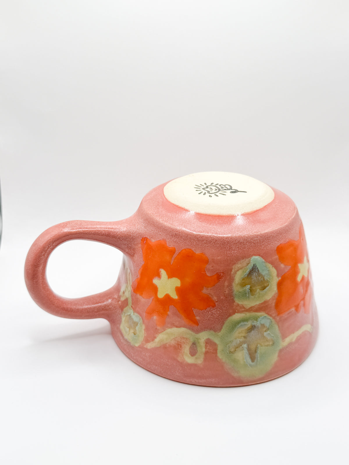 ⊹₊⟡⋆~ nasturtium mug in rose ~⊹₊⟡⋆