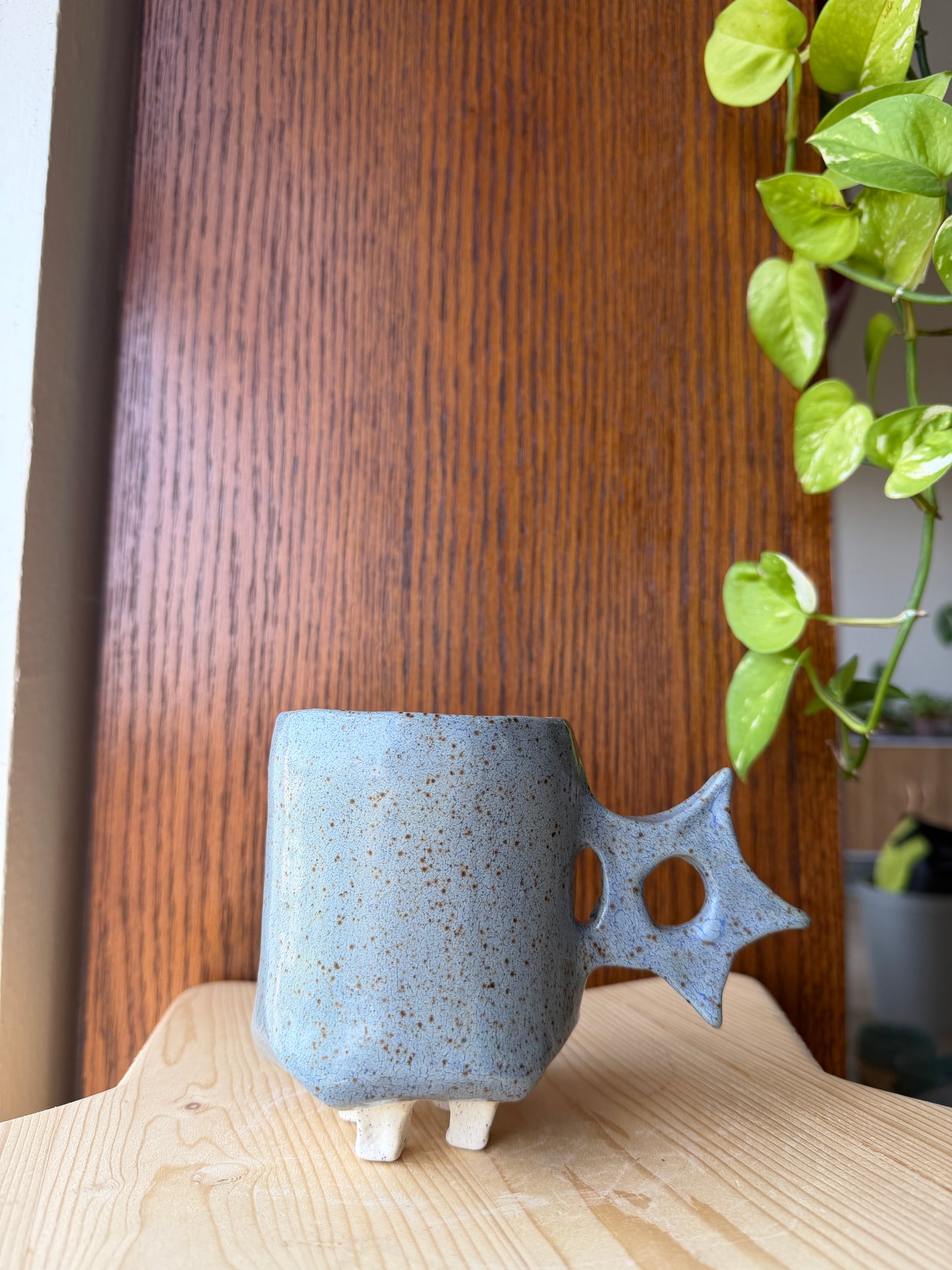 ⊹₊⟡⋆ ceramic star mug with feet ⊹₊⟡⋆