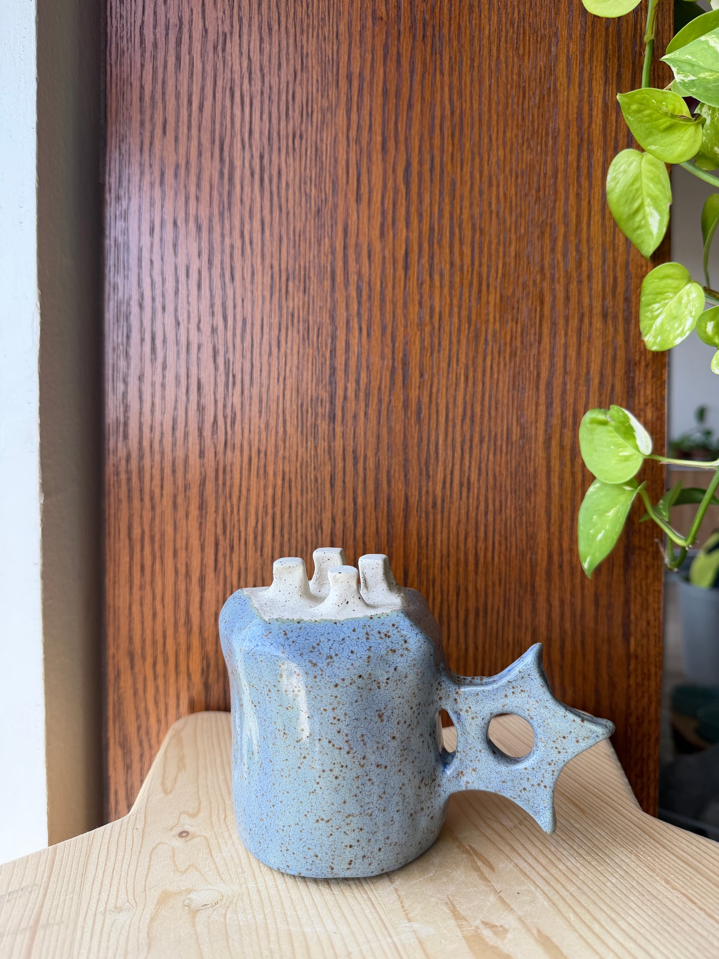 ⊹₊⟡⋆ ceramic star mug with feet ⊹₊⟡⋆