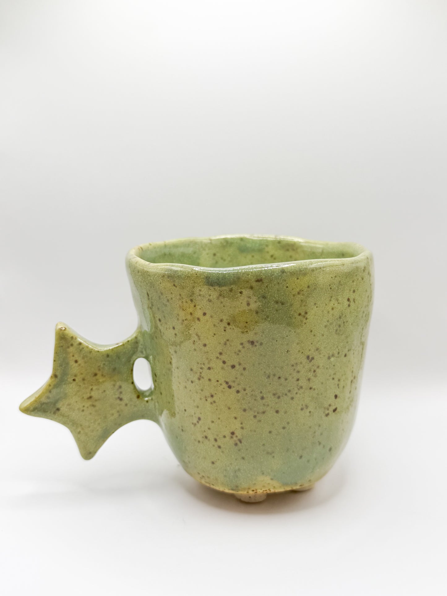 ~ ⊹₊⟡⋆star handle mug ~ with feet ! ⊹₊⟡⋆